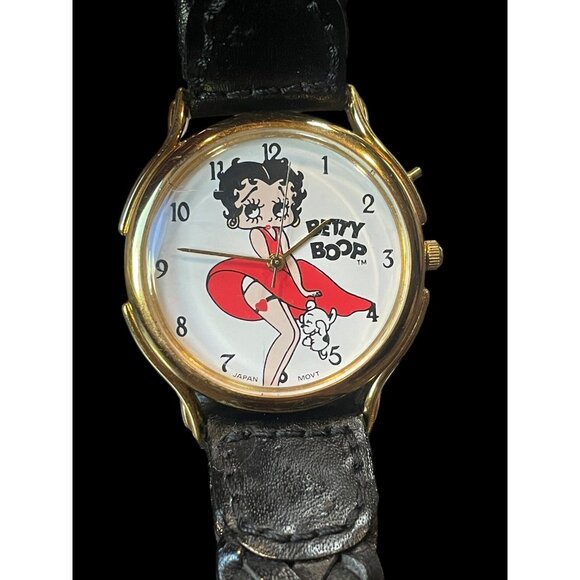 Rare 1992 KFS INC./Fleischer Studios Inc. Tali Betty Boop Watch New Battery - Picture 1 of 4